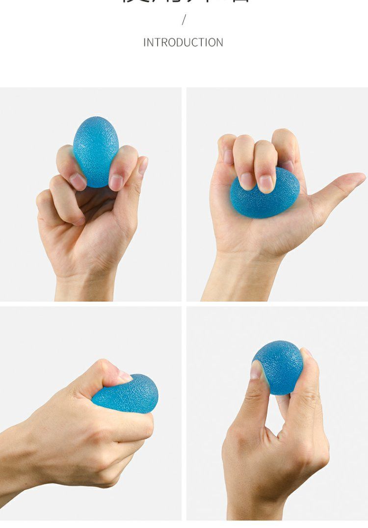 训练手握球复健器材女锻炼手指力橡胶圈专业硅胶5kg黄色握力球男士用