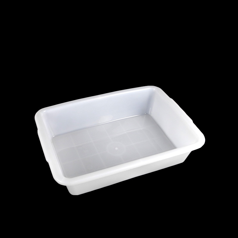 试剂瓶托盘塑料水槽白色方形塑料盆理化生实验室耗材教学仪器小号2351