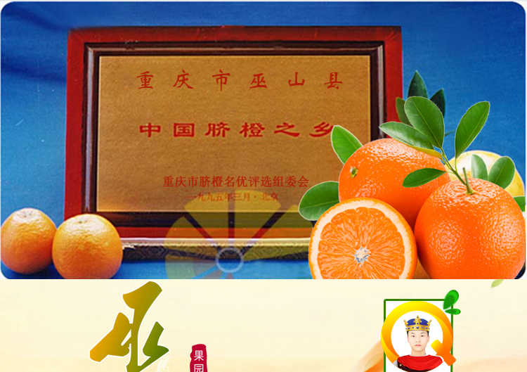 顺丰重庆巫山纽荷尔脐橙子新鲜礼盒装大果手剥现摘当季冰糖橙5斤85mm