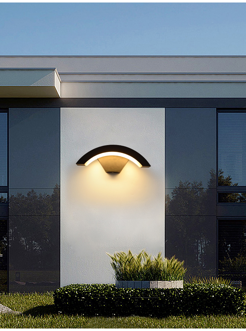 半语banyn人体感应户外壁灯防水外墙led大门室外阳台楼梯感应过道灯