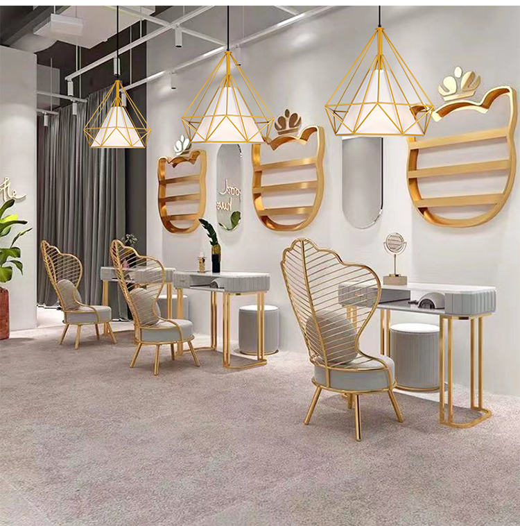 发廊美发专用灯装饰超亮理发店钻石网红美甲店奶茶火锅店餐厅吊灯小号