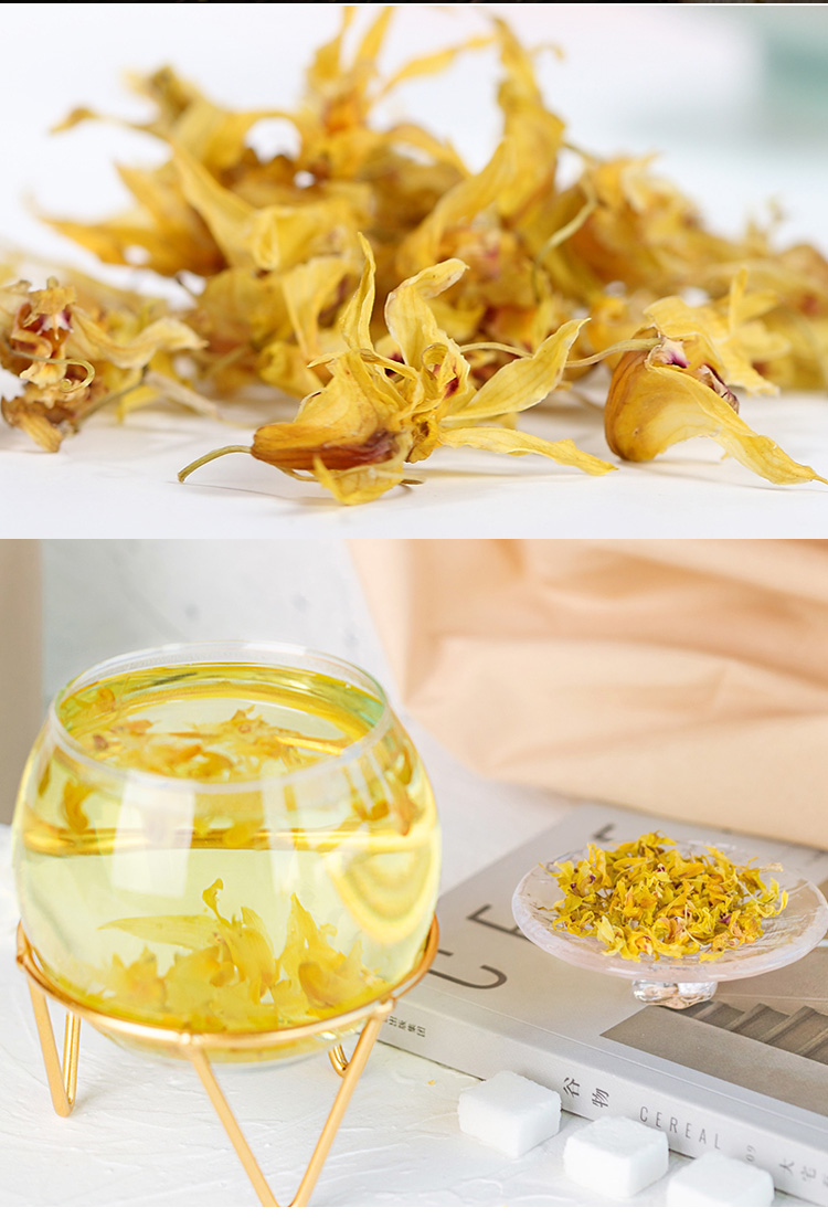 铁皮石斛花茶 10g 多规格 安徽霍山铁皮石斛花干花茶应季石斛花养生