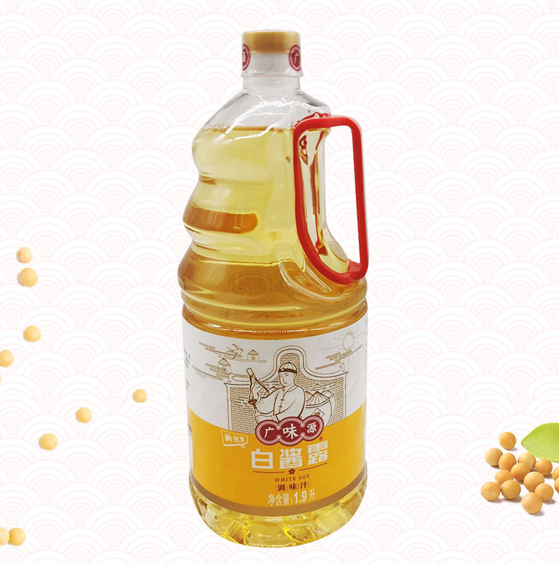 白酱露1900ml桶装广味源白酱露原色无色味极鲜西餐复合调味汁白酱油