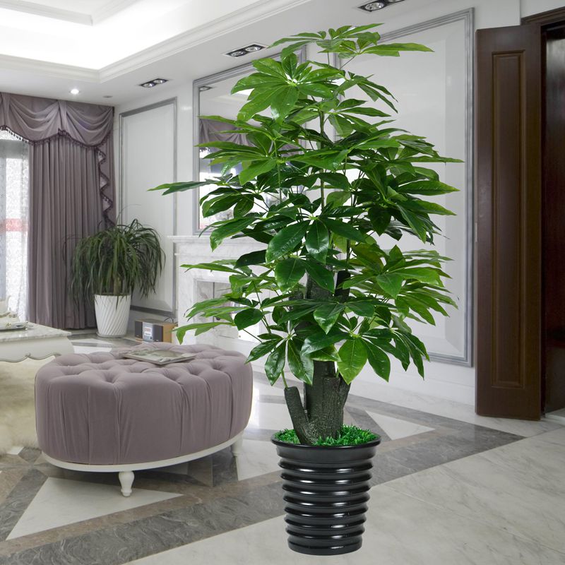 假树金钱树发财树客厅室内大型仿真绿植装饰盆栽摇钱树假花塑料花 1.