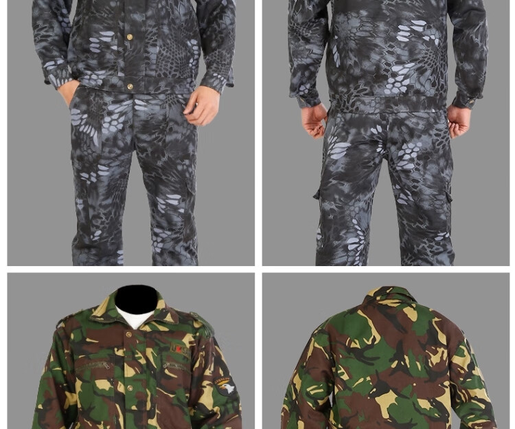 军训服装初高中大学生迷彩服服套装男女学生夏季薄款草绿色服耐磨劳保