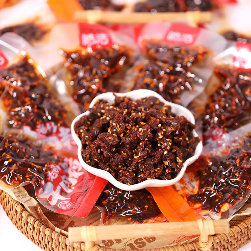 素牛肉粒辣条8090回忆小包装儿时网红零食香麻辣小吃 【250g2f半斤】