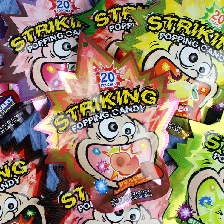 中国香港striking索劲跳跳糖爆炸糖30g*3包 8090后儿童年怀旧零食 跳