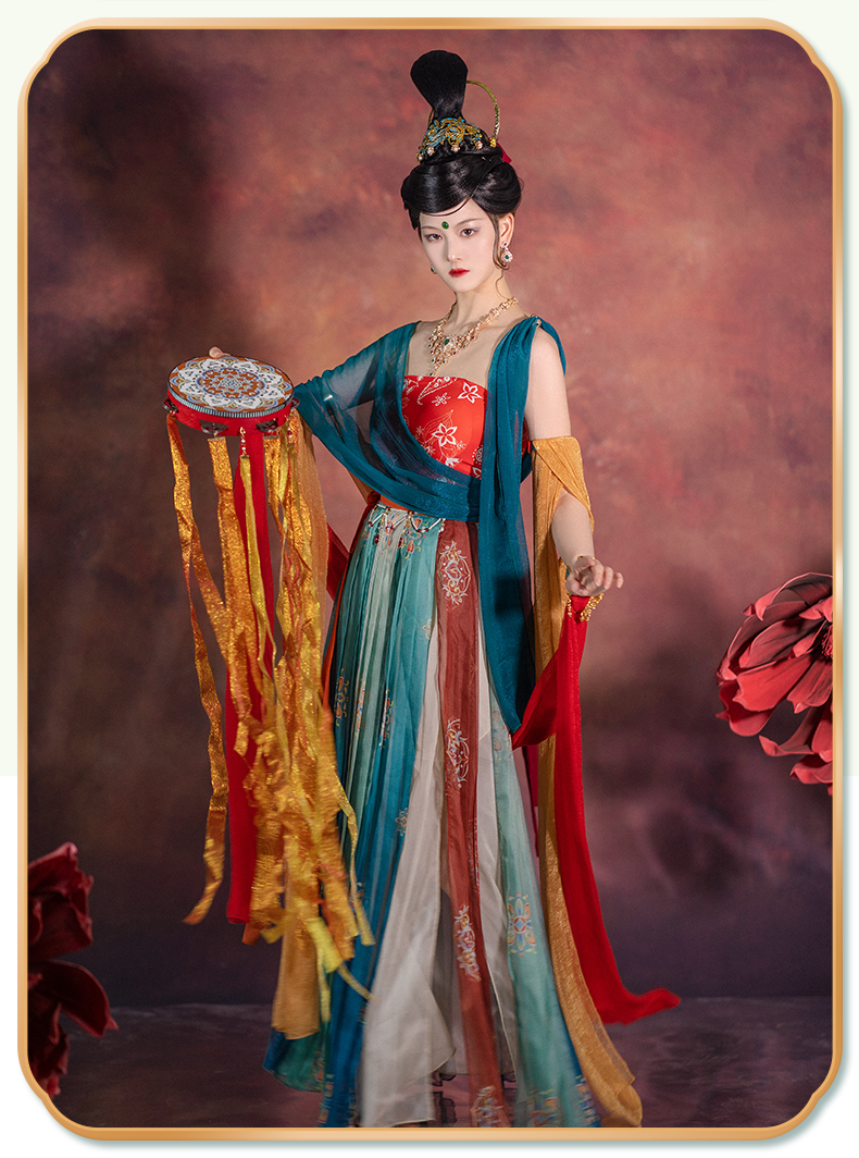 【节假日表演服装】敦煌演出服遇见胡璇敦煌飞天汉服女异域风情演出服