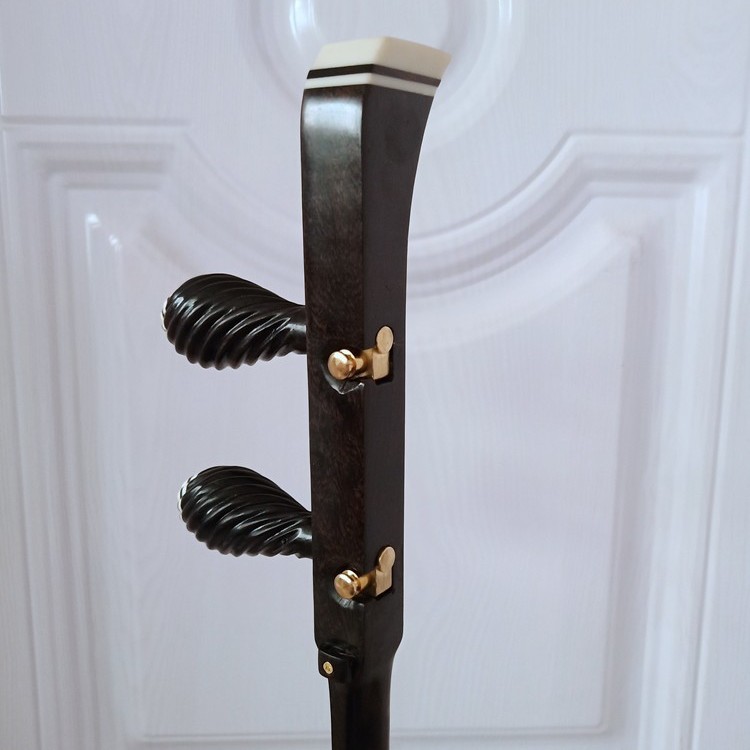 黑檀平头豫剧板胡杆大盘龙头豫剧板胡杆子评剧梆子板胡杆黑檀平头板胡