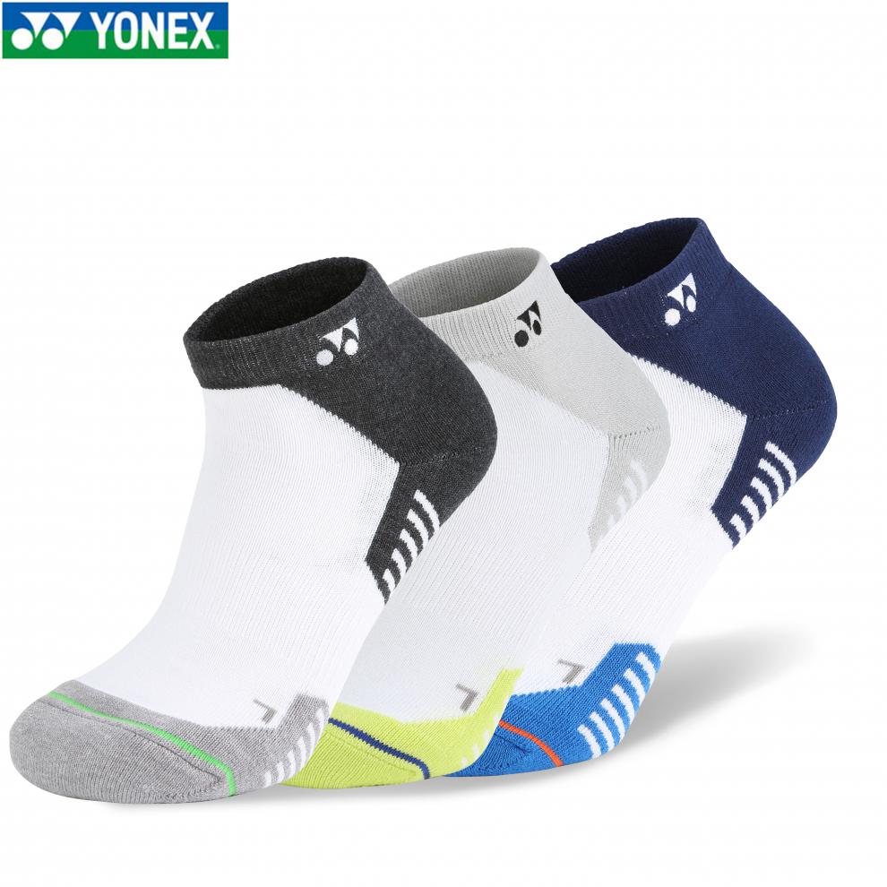 yonex尤尼克斯男女运动袜低筒羽毛球加厚毛巾袜245102bcr女款白色中筒