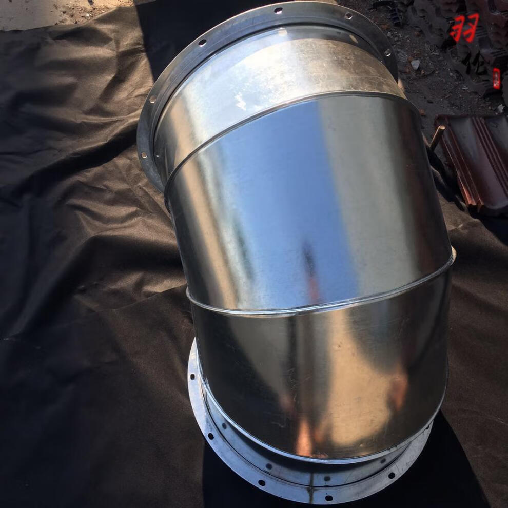 镀锌白铁皮风管弯头定制90度45度虾米弯头不锈钢弯头排烟通风弯头φ