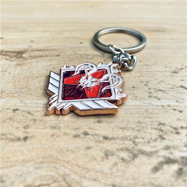 rohdeapex英雄周边金属猎杀顶猎钥匙扣骷髅海排位徽章小挂件小饰品