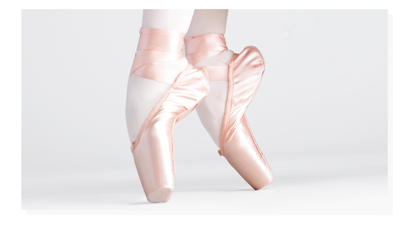 舞蹈鞋儿童足尖鞋绑带女童初学者练功甜美复古公主芭蕾舞鞋子缎面黑色