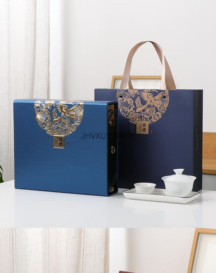 2022新款普洱茶礼盒空盒双饼普洱茶茶饼礼盒空盒双饼通用饼茶福鼎白茶