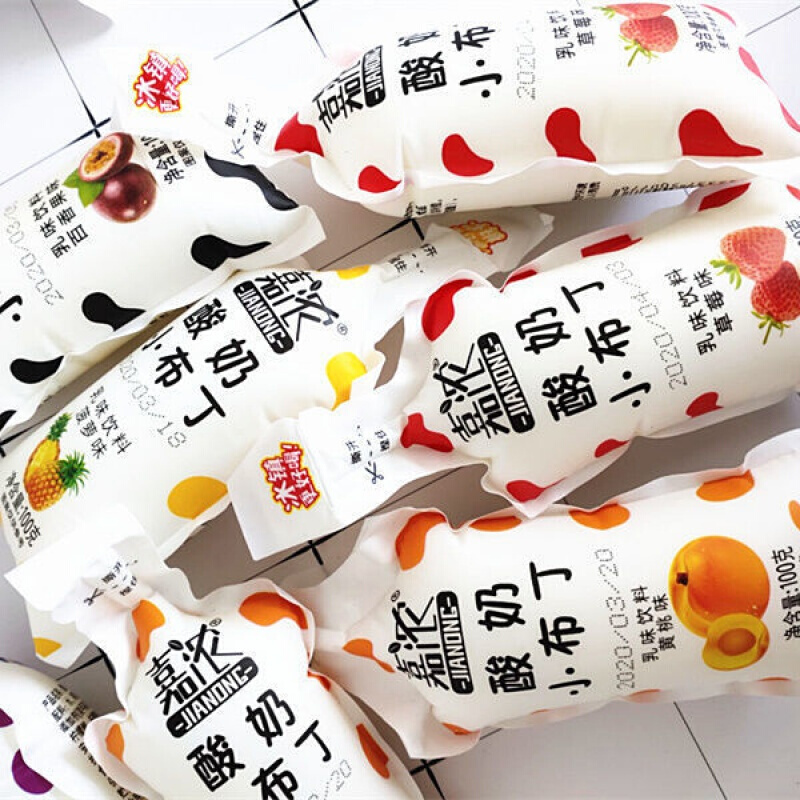 嘉浓酸奶小布丁ad钙奶100g25袋风味乳酸饮料儿童夏季冷饮整箱食酸奶小