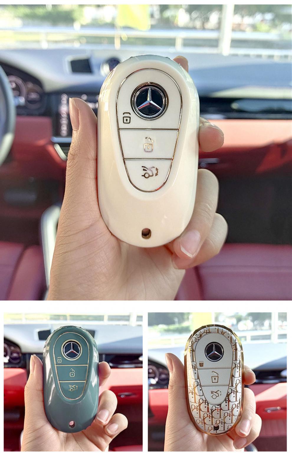 奔驰22款c级c260钥匙套21款s级新s400l包s500l迈巴赫s480扣壳cs款d奥