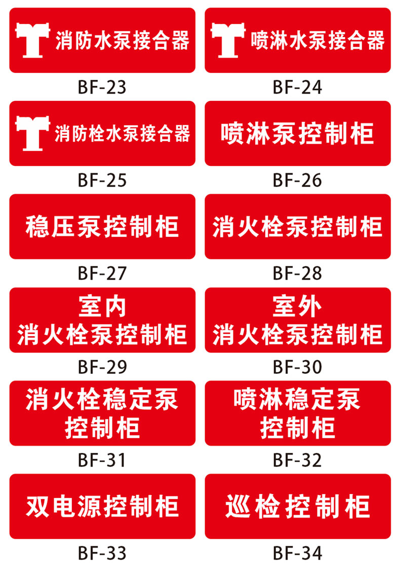 時度消防水泵房標識牌亞克力掛牌水泵接合器地上室外消火栓噴淋閥標牌