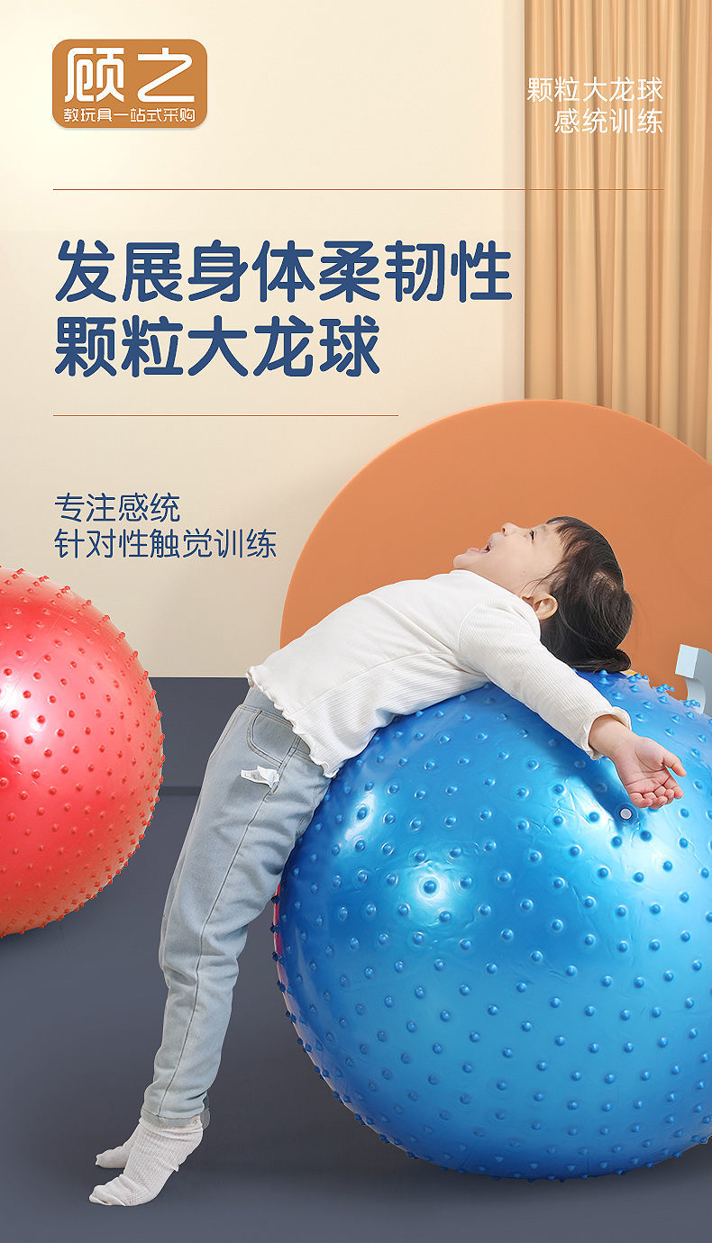 冬季精选幼儿园感统训练器材大龙球儿童早教健身球家用瑜伽球按摩球