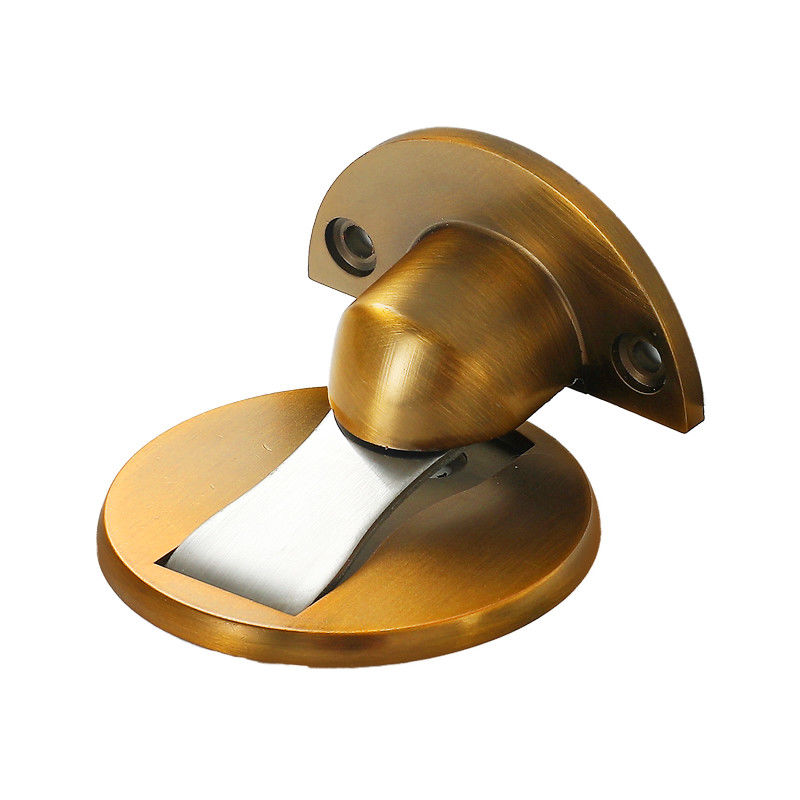 门吸免打孔强磁防撞地吸隐形卫生间卧室门档门碰强力门后吸门器草绿色