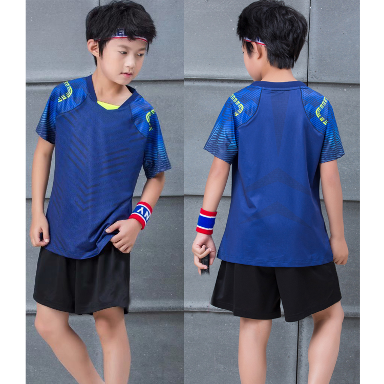 中国乒乓球国家队队服儿童乒乓球服男童女童中小学生训练短袖套装羽毛