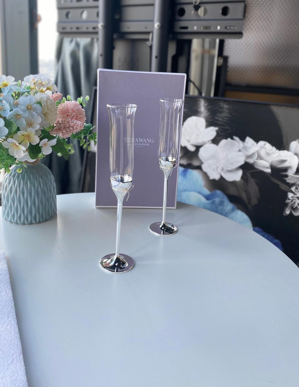 【闪电发货】verawang杯 wed家王薇薇verawang香槟杯高脚杯结婚礼物一