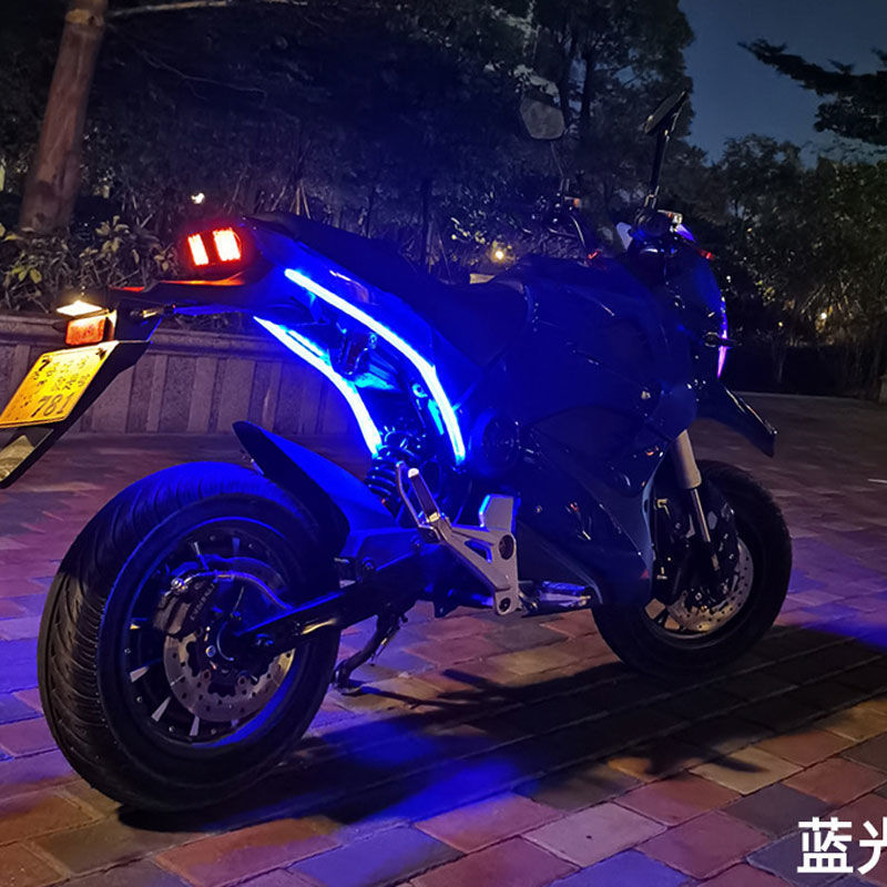 摩托车电动车灯摩托车彩灯电动车扫描流水转向灯条后尾灯led日行灯