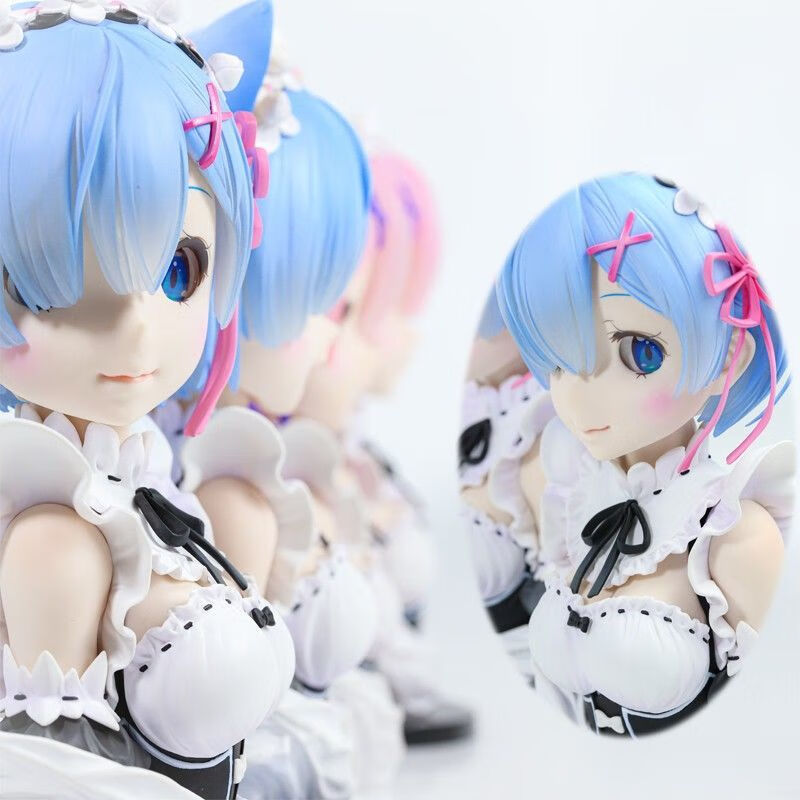 神孩子从零开始异世界蕾姆雷姆拉姆猫耳半身像胸像景