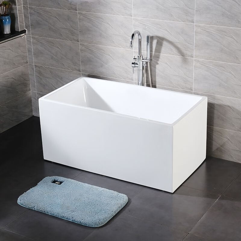 嘉普纳 普通浴缸日式浴缸小型浴缸浴缸日式4面裙薄边亚克力浴缸小户型