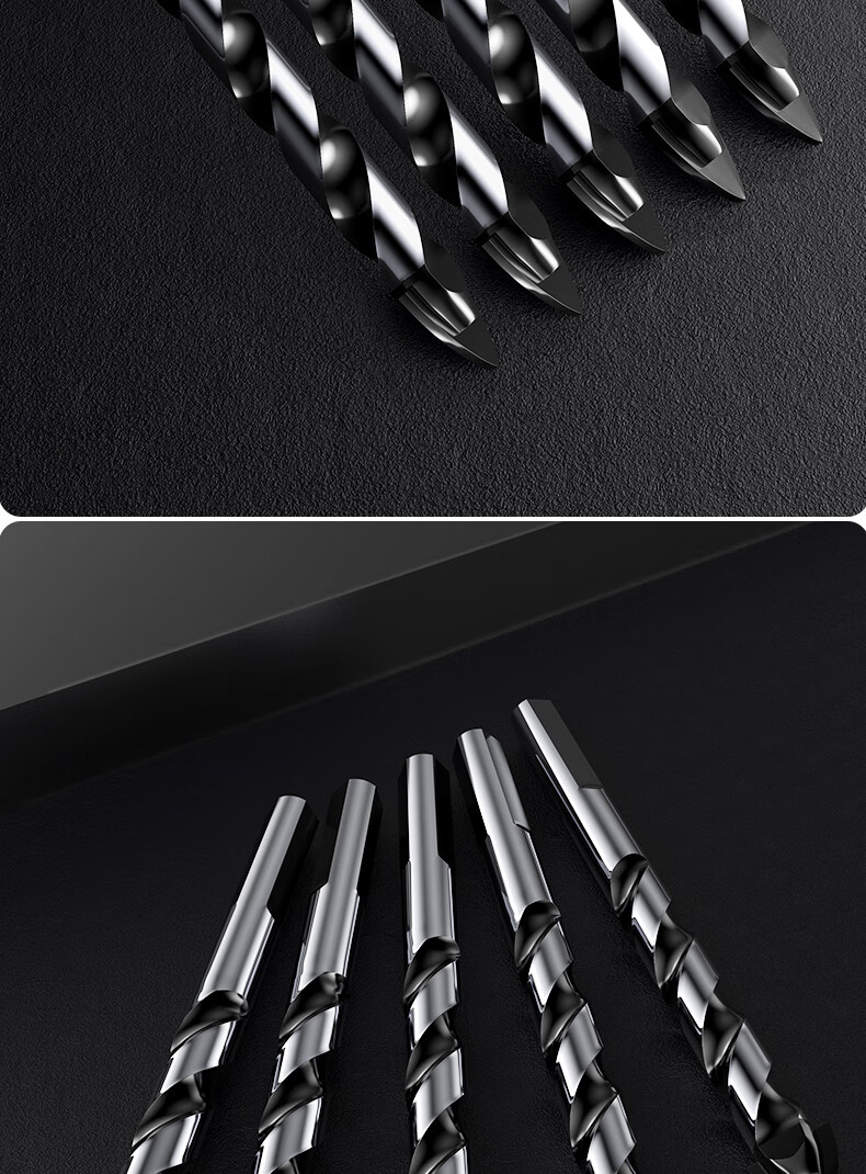 三角钻头6mm8mm超硬合金混凝土钻金属不锈钢瓷砖木工开孔套装可打