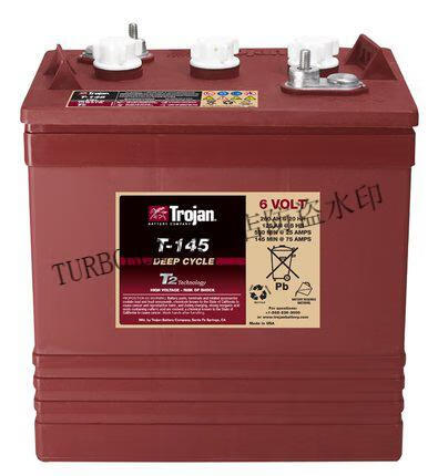 trojan邱健蓄电池t125t145t105t875t1275j305观光车原装t8758v170ah