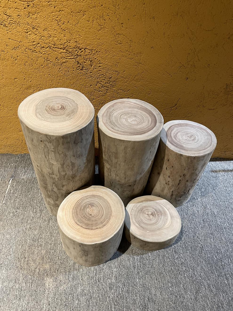 香樟木圆凳实木木墩客厅木凳花架木桩树墩坐凳换鞋凳根雕摆件高12直径