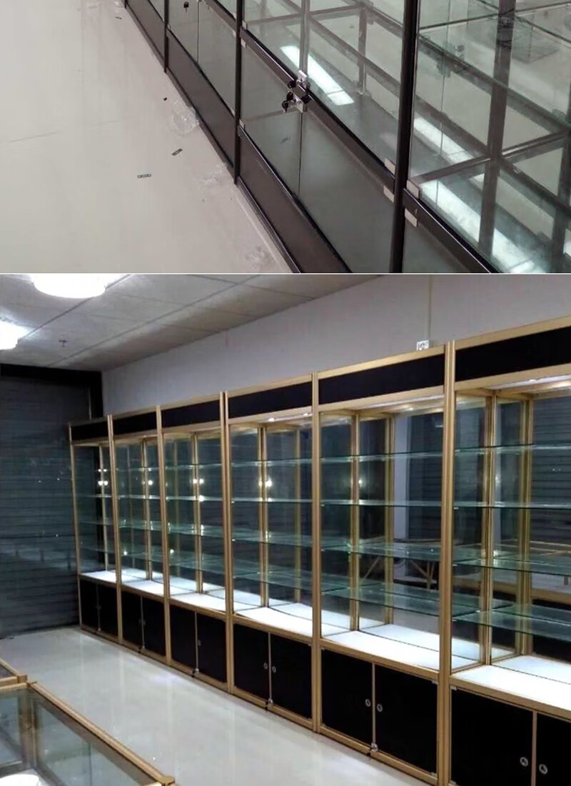 欧安家玻璃展示柜奖牌奖杯展柜样品货柜模型柜台饰品陈列柜产品展架