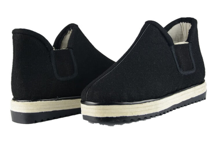 冬季东北棉鞋加厚羊毛毡子大棉鞋保暖防滑呢面老头鞋海拉尔毡底鞋品质