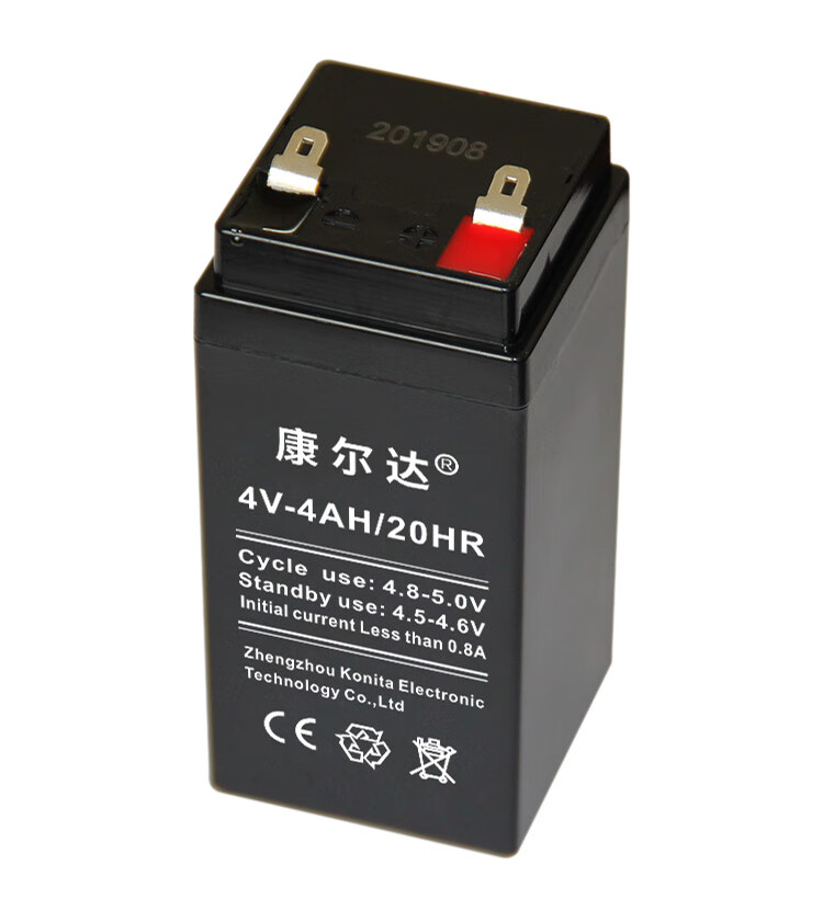 电子秤电池专用通用台秤4伏蓄电池4v4ah20hr电子秤电池铅酸蓄电瓶桦