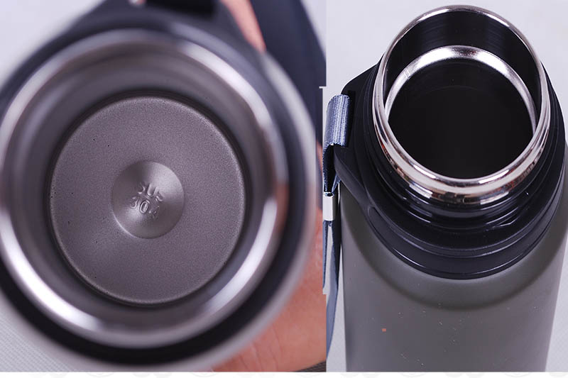 金力大容量保温杯瓶高真空吊带杯带盖滤网304不锈钢户外大容量保温杯