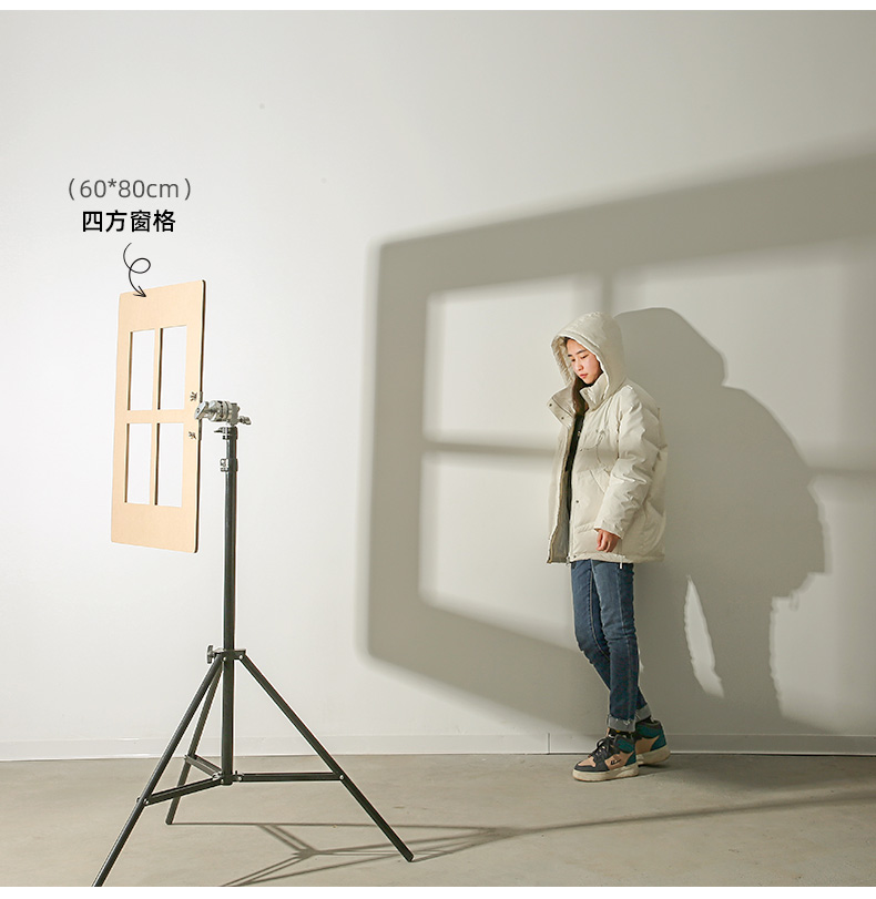 摄影道具投影板模拟百叶窗格栅自然光影板神器拍照道具镂空背景板大
