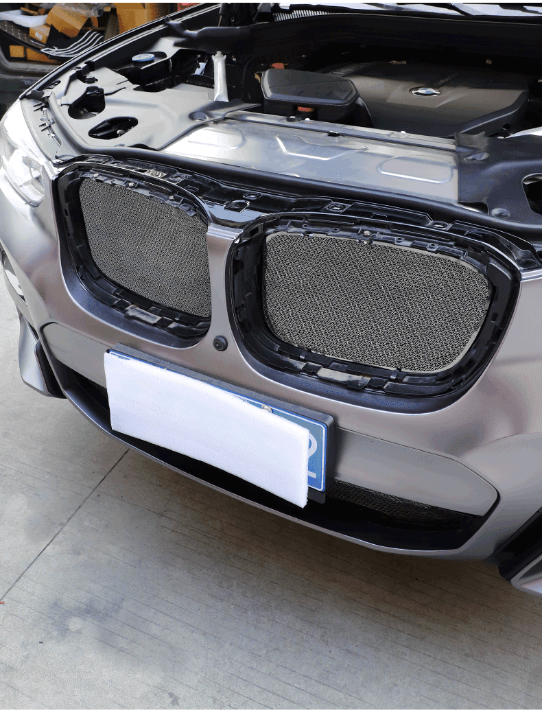 22款宝马x3防虫网专用于18-21款中网进气格栅改装装饰配件 不锈钢蜂窝