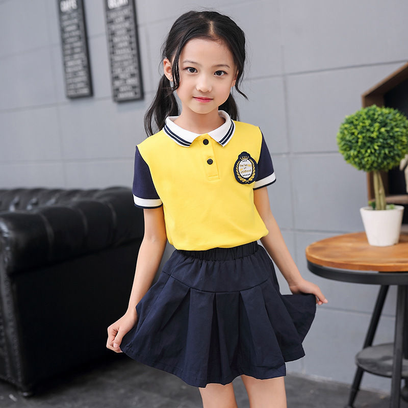 夏天小学生班服运动会短袖校服幼儿园园服套装短裤男短裙女儿童装男童