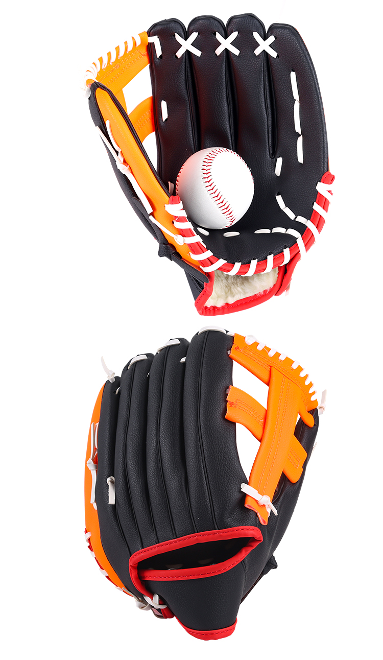 岑岑 加厚外野投手棒球手套垒球手套儿童少年全款 12.