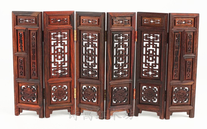 小屏风红木质仿古小屏风装饰品摆件中国风送老外特色礼物工艺礼品高