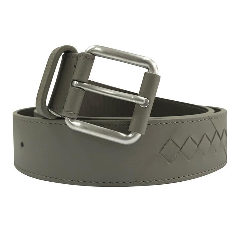 bottega veneta/宝缇嘉 男士灰绿色皮革腰带298296v46461519 95【图片