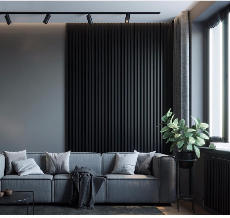 长城板凹凸形生态木格栅隔删板墙板实木格栅隔山格桑背景墙格栅板的h