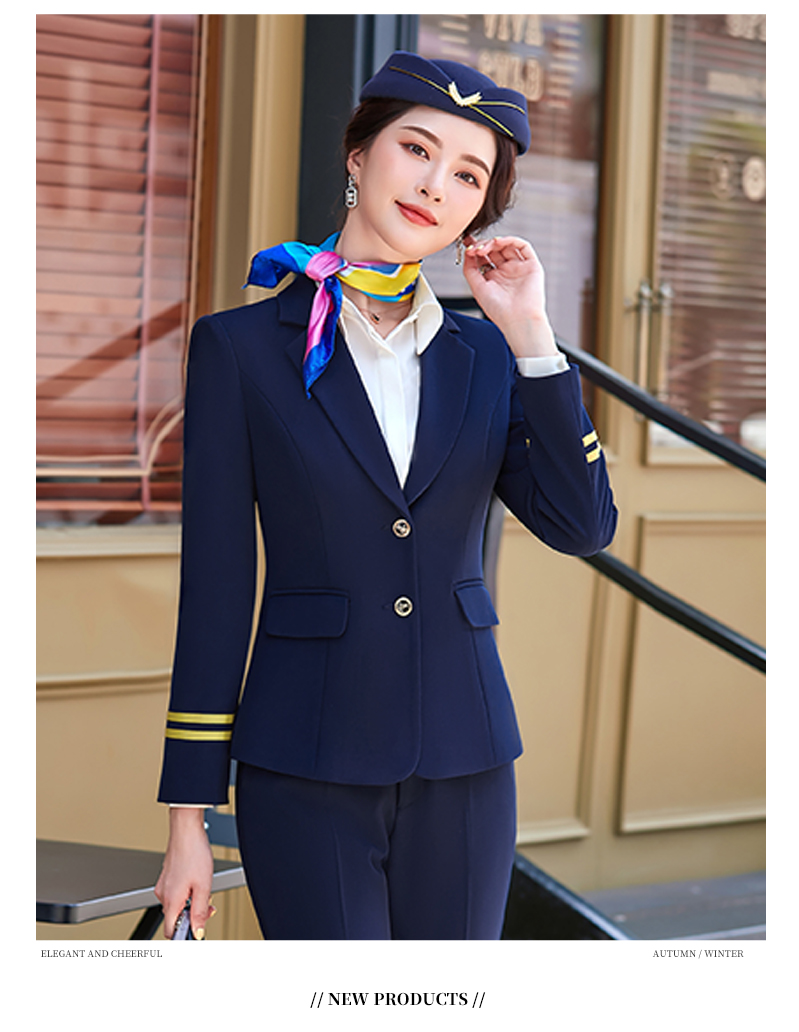 佳昭空姐制服职业红色西装外套女春秋新款气质女神范高铁乘务员工作服