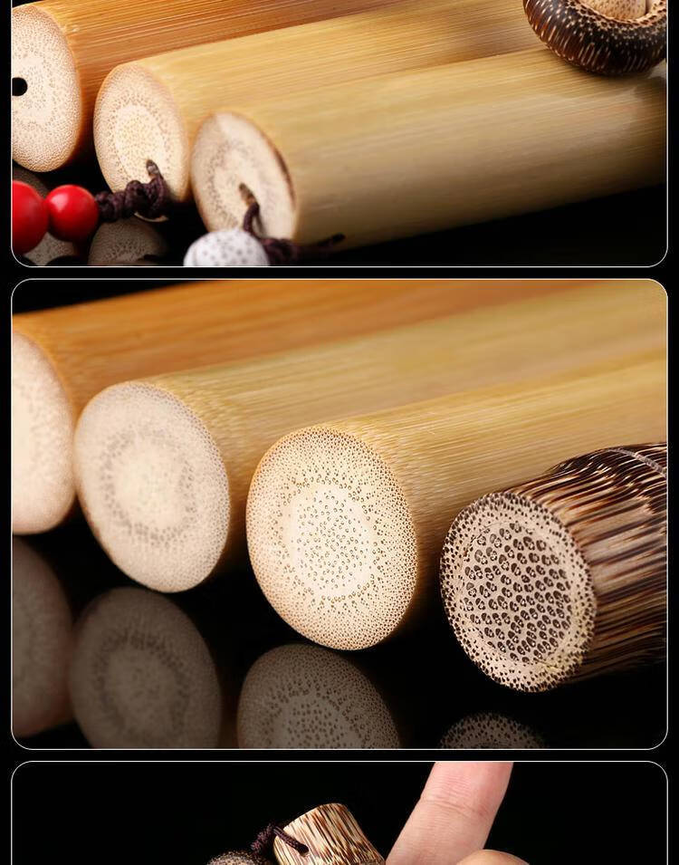 文玩玉竹实心竹手把件 金丝竹实心竹手把件竹子手把件竹节男士随身