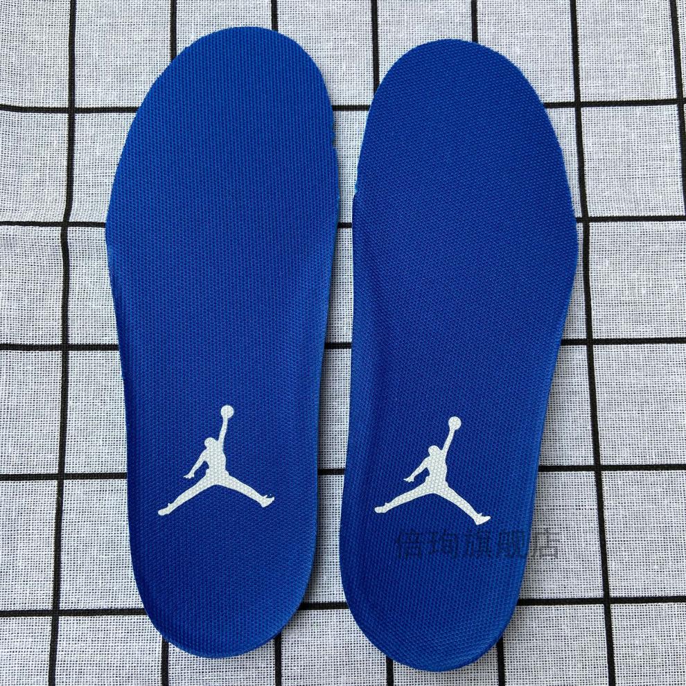 适配aj儿童鞋垫小孩男童吸汗防臭透气运动减震女童蓝球鞋垫 蓝白标(24