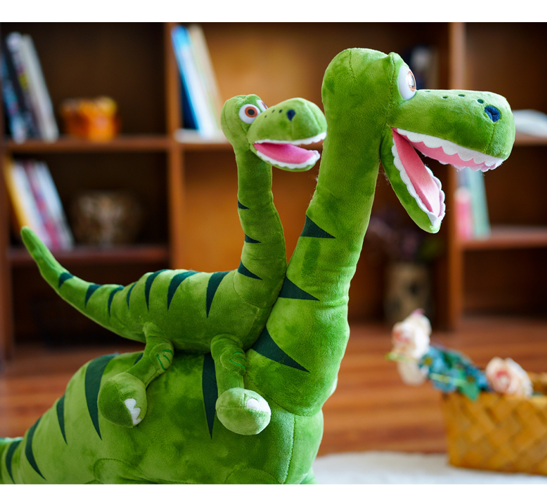 大号恐龙毛绒玩具抱枕玩偶男宝宝布娃娃礼物 绿色 65厘米张嘴款【图片