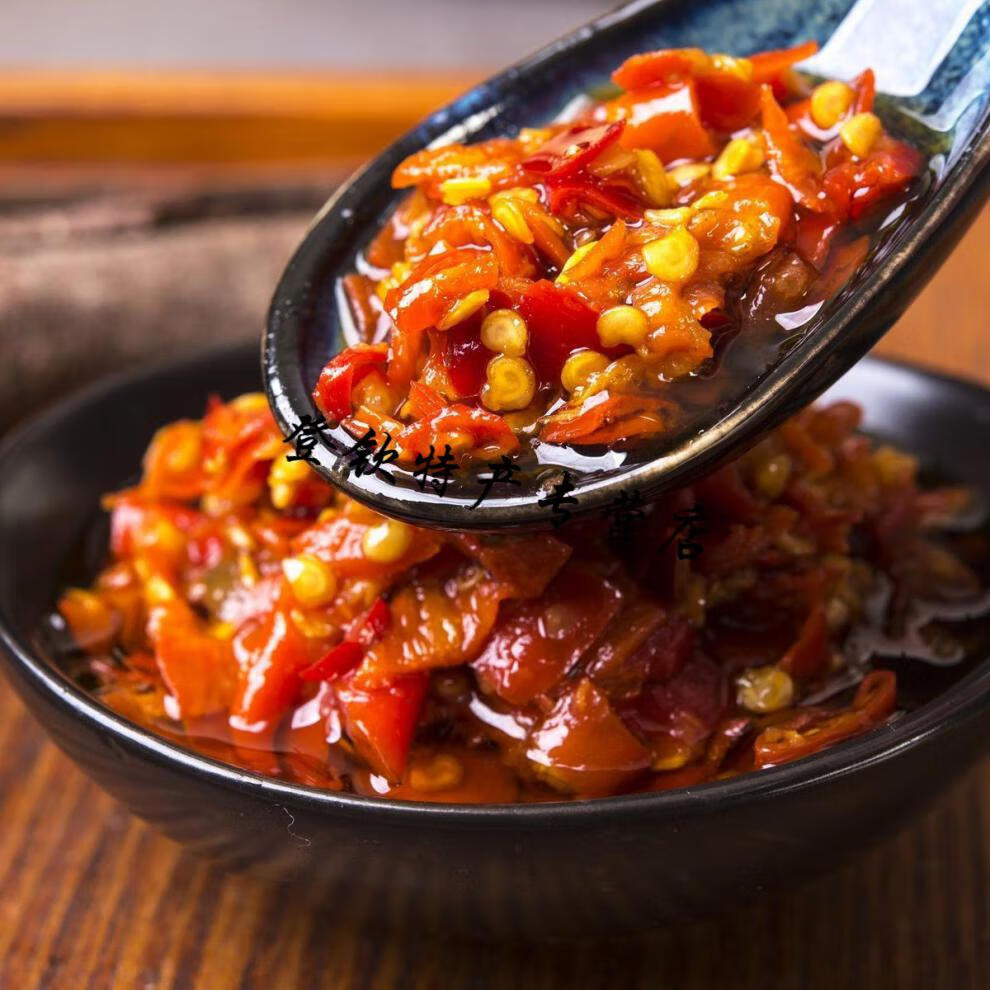 5折湖南平江彩椒酱豆豉辣椒野山椒超辣猛辣辣椒酱红烧辣椒280克一罐3