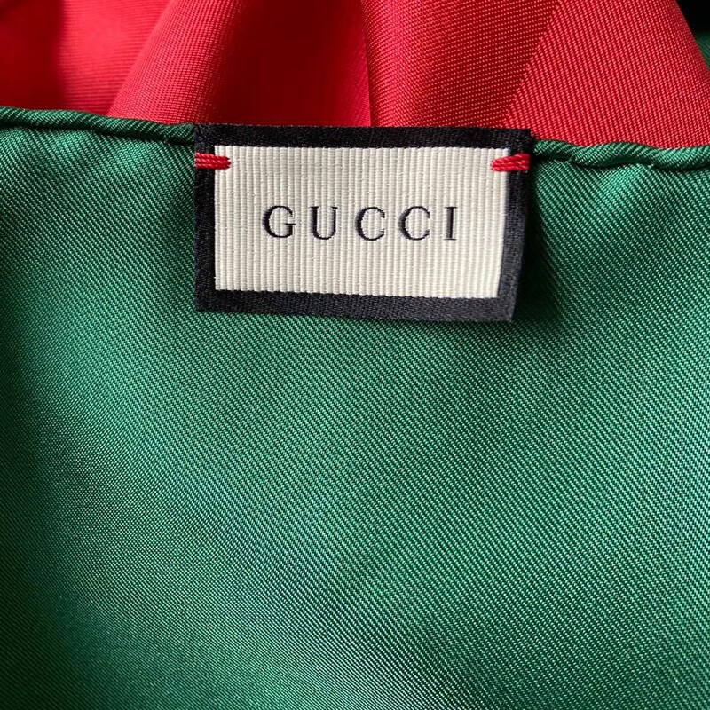 元旦节送礼gucci古琦红绿大logo围巾时尚百搭披肩礼物拼色9090cm