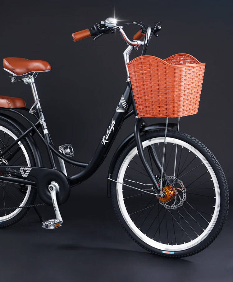 兰令自行车24 raleigh英国城市通勤24寸变速轻便男女士复古学生单车