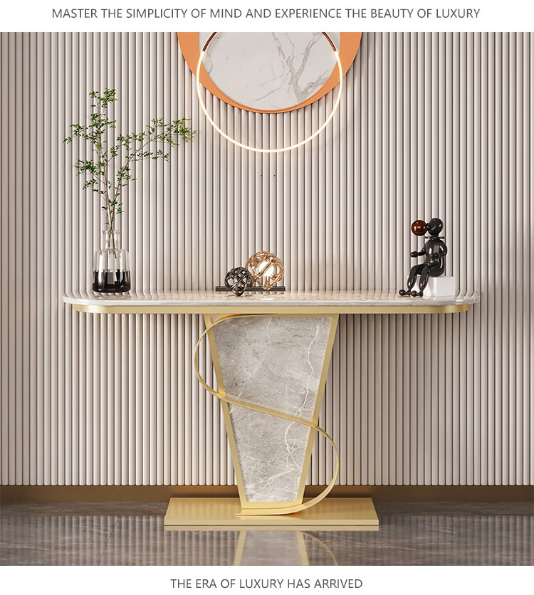 率闯半圆轻奢入户玄关桌玄关台条案玄关架超窄靠墙案几端景台条案桌